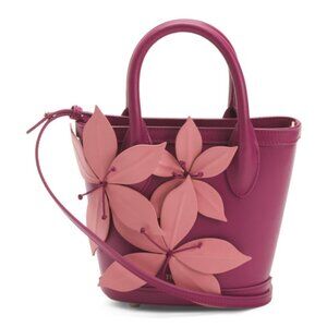 THE WOLF GANG Leather La Monada Flower Bag